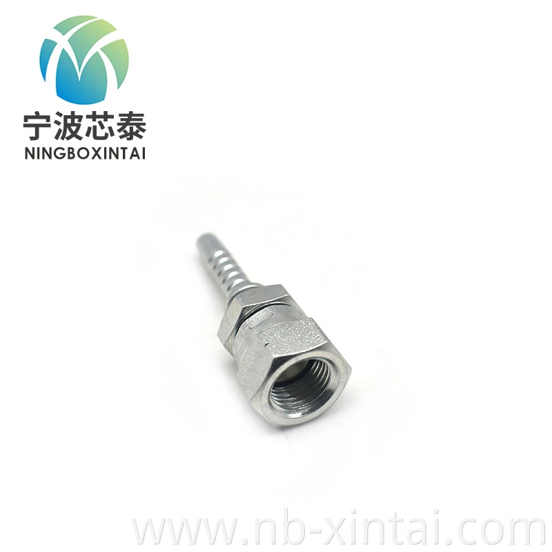 Hydraulic Fittings and Hoses Carbon Steel Forged Double Joint Silver Galvanized High Pressure Hose Fitting